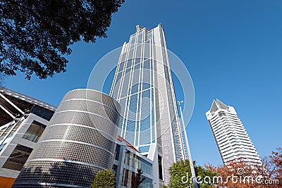 Osaka Prefectural Government Sakishima Building, or Cosmo Tower, Editorial Stock Photo